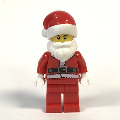 LEGO Minifigure-Santa, Fur Jacket, Brown Eyebrows-Holiday / Christmas-HOL036-Creative Brick Builders